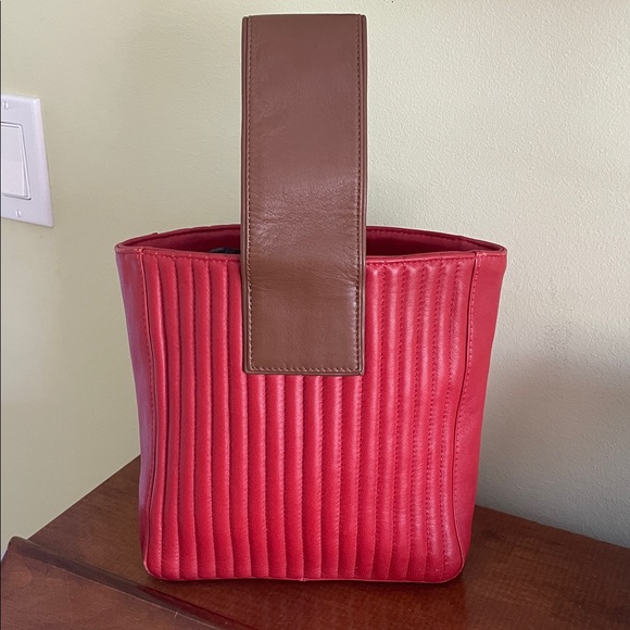 CATHERINE GAILLARD PARIS Lamb Leather Handbag Excellent Condition! - Picture 1 of 14